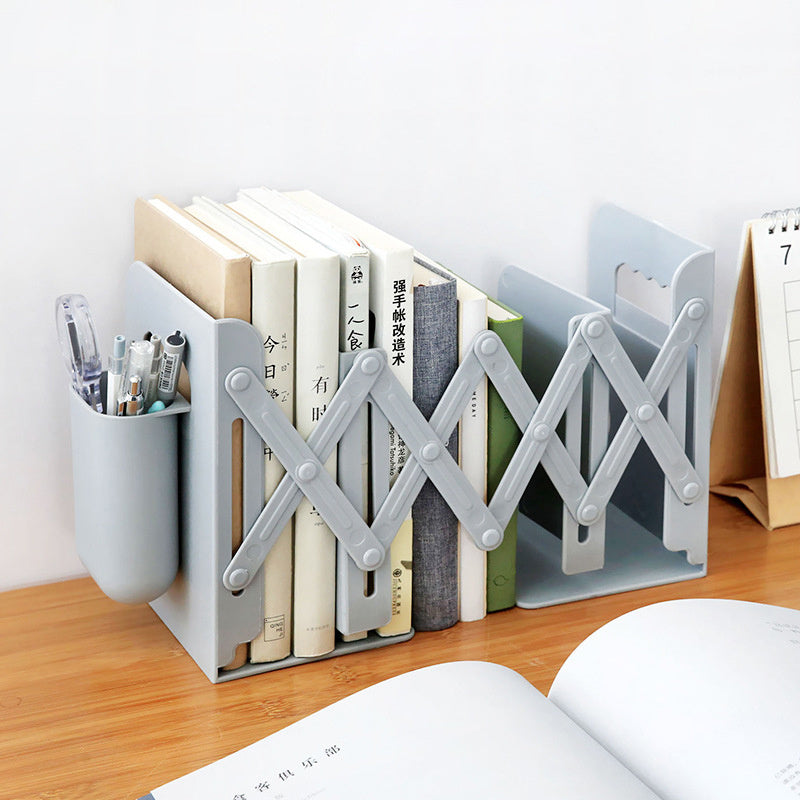 Adjustable Retractable Bookends – Smart Desk Organizer